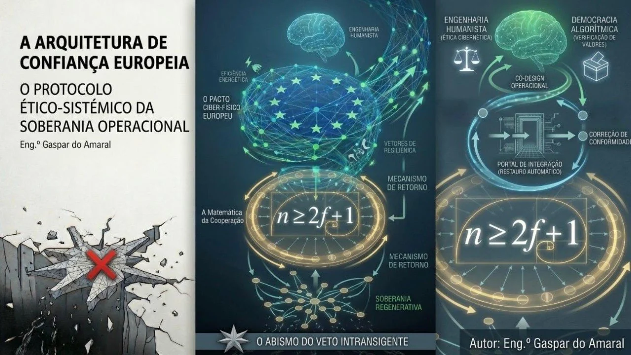 Capa do artigo «A Arquitetura de Confiança Europeia: O Protocolo Ético-Sistémico da Soberania Operacional»