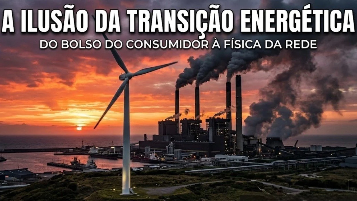 Capa do artigo «A Guerra no Irão prova esta ILUSÃO DA TRANSIÇÃO ENERGÉTICA»