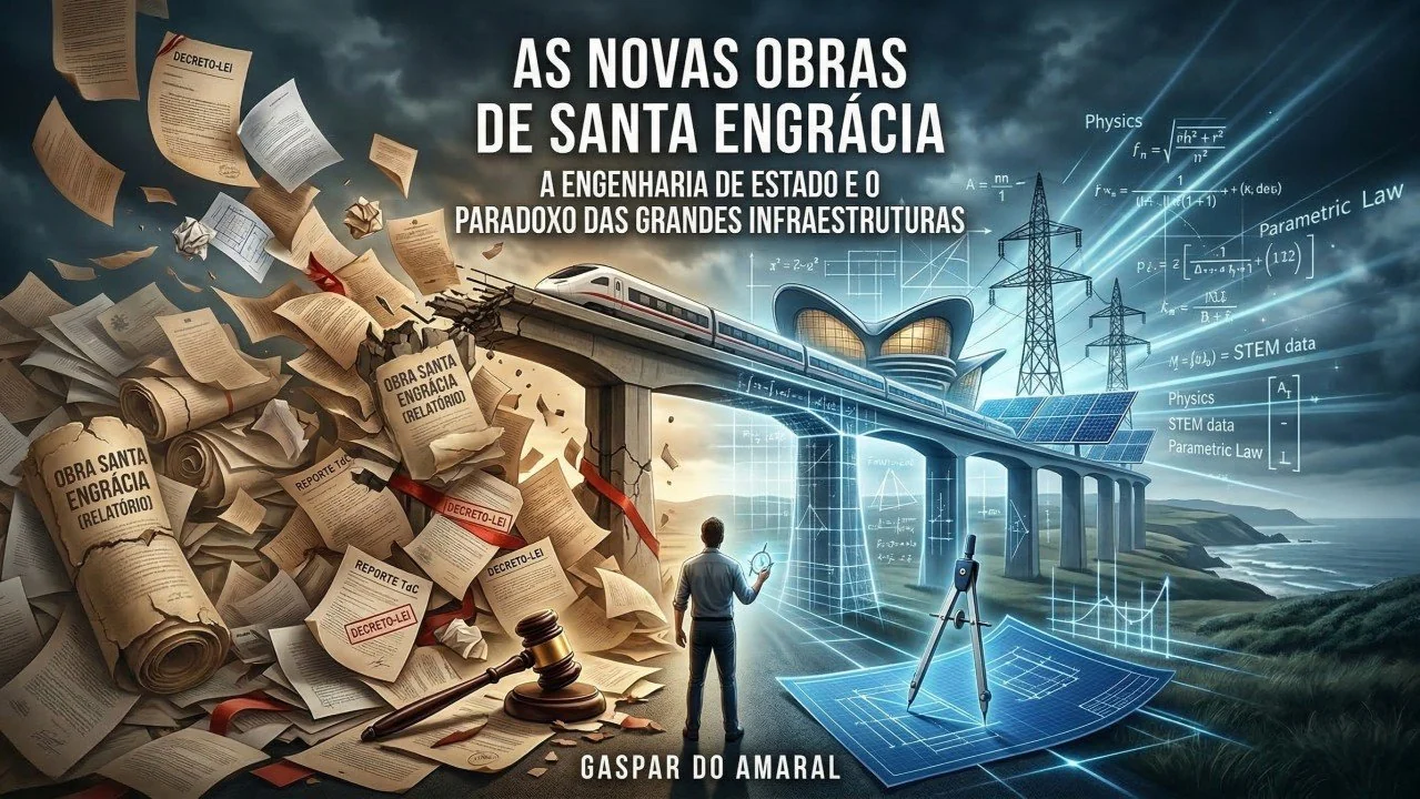 Capa do artigo «As Novas Obras de Santa Engrácia: A Engenharia de Estado e a Ilusão do Papel»