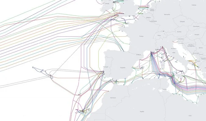 Figura Nº 2 (Mapa de Cabos submarinos de Fibra Ótica)