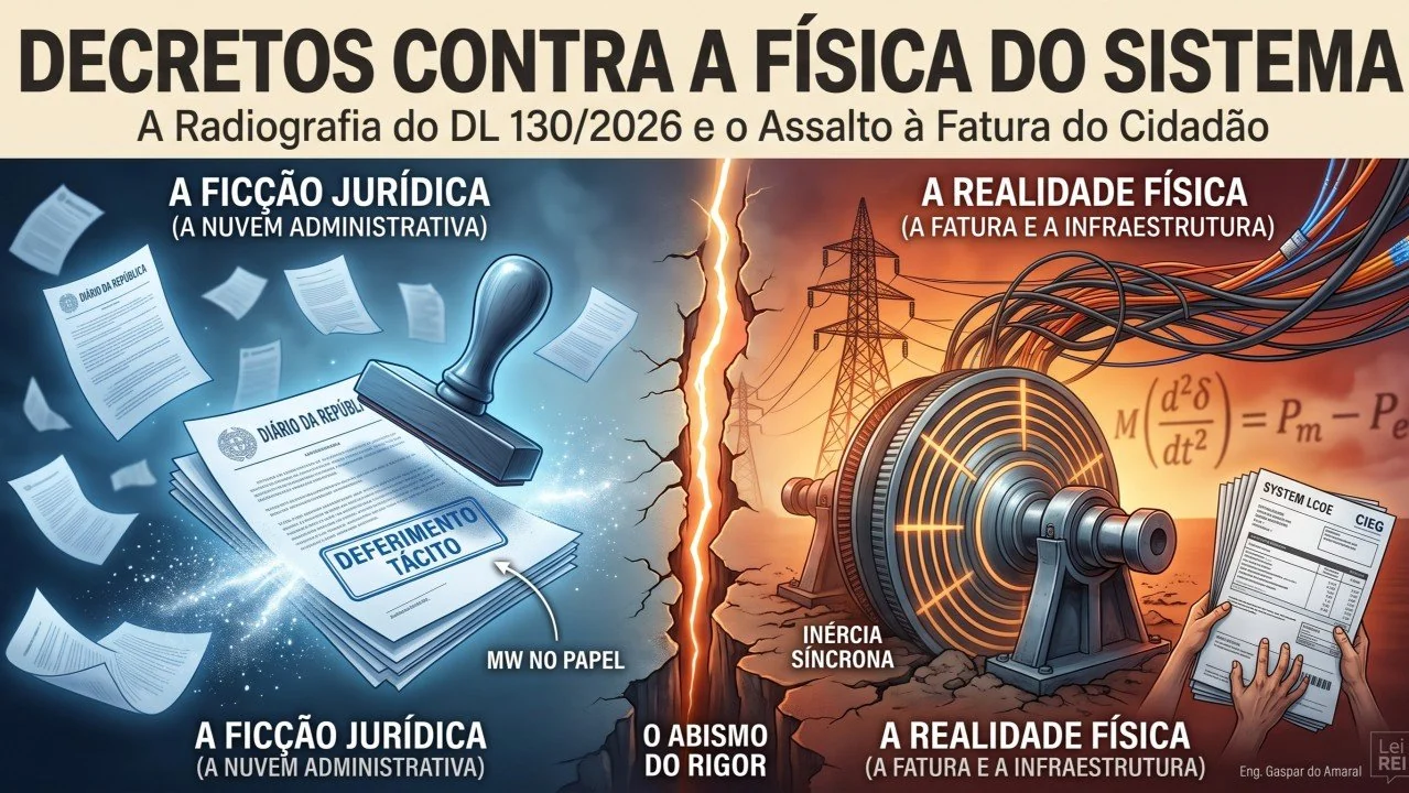 Capa do artigo «Decretos contra a Física do Sistema: Radiografia do DL 130/2026 e o Assalto à Fatura do Cidadão»
