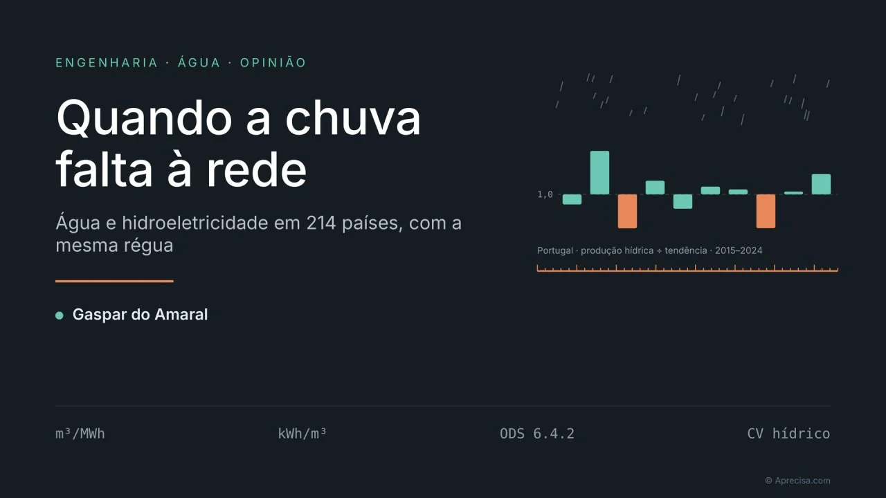Capa do artigo «Quando a chuva falta à rede»