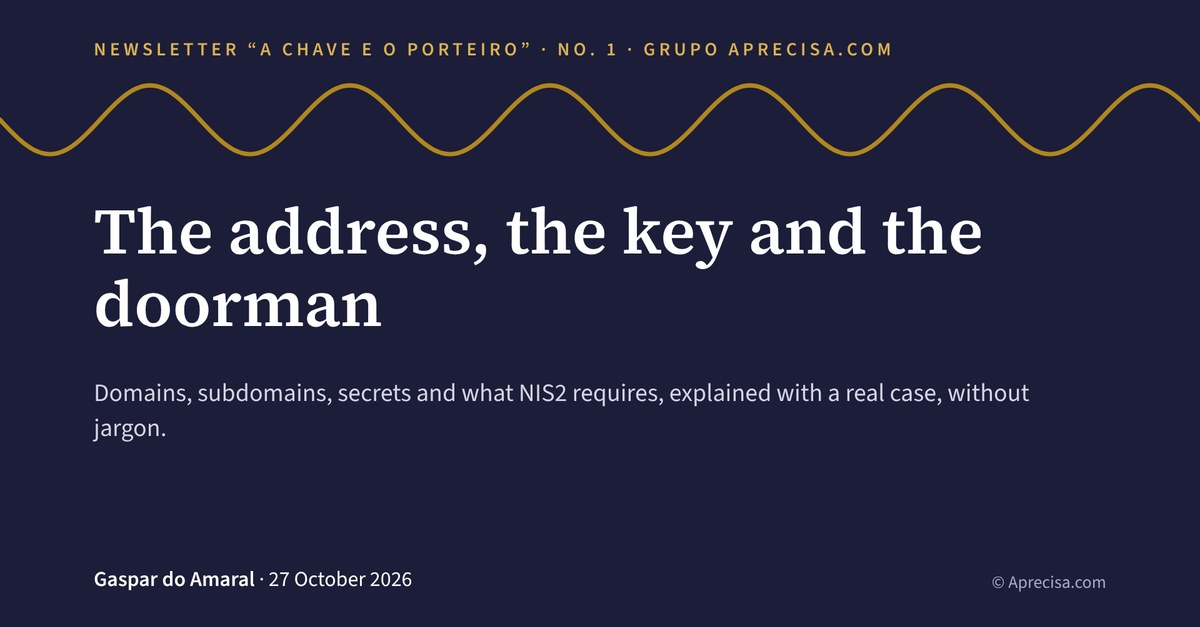 Cover of The address, the key and the doorman